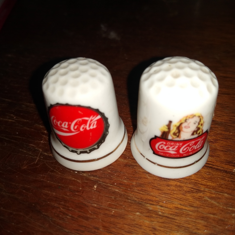 Vintage Antique Coca Cola Thimble